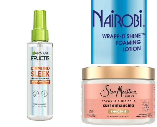 Hair products cover photo collage