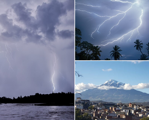 Unique Destinations to See Lightning + Mountains cover photo collage