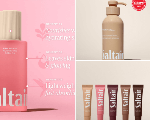 Saltair Products cover photo collage