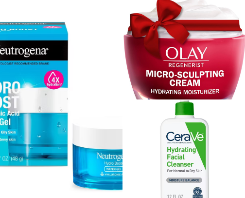 Top skincare and beauty products cover photo collage
