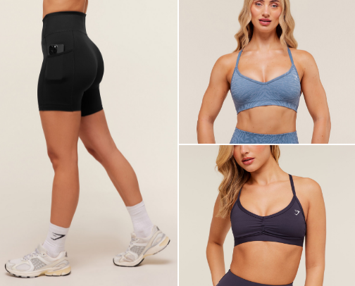 New Gymshark order (still on sale!!) cover photo collage