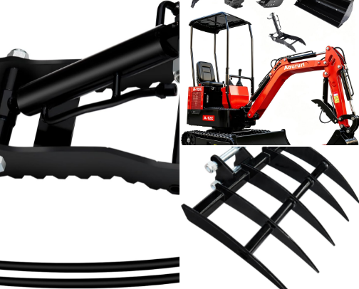 Heavy machinery around the homestead cover photo collage