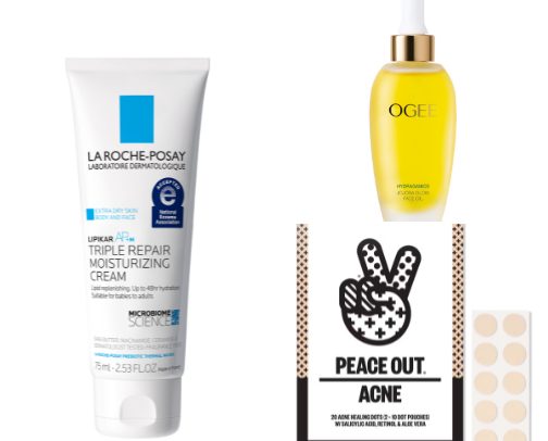 skincare for dry, sensitive skin cover photo collage