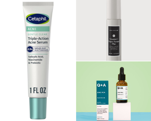 Skincare for acne prone skin cover photo collage