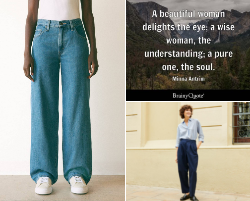 Blue jeans cover photo collage