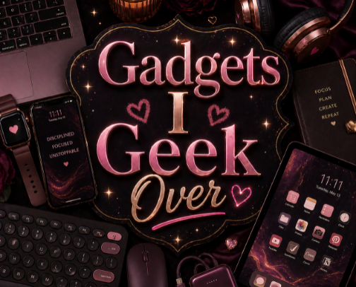 Gadgets I Geek Over cover photo collage