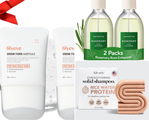 Effective Hair Growth Products for Postpartum Hair Loss Recovery cover photo collage