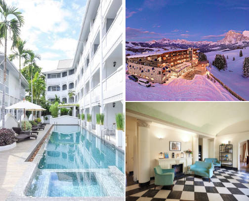 Vegan hotels around the world (2025) cover photo collage
