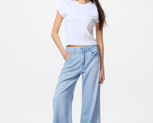 Drapery Wide Flare Jeans cover photo collage