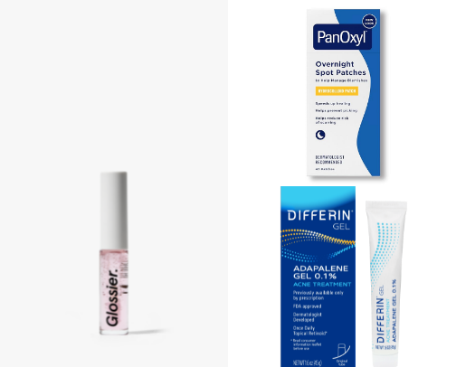 “ beauty, products for beauty lovers who enjoy facial care and nail care and hair care 💗” cover photo collage