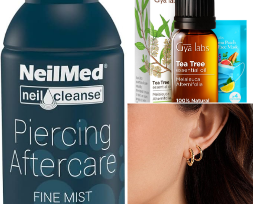 Aftercare piercings and jewelry cover photo collage