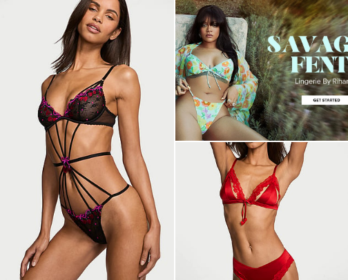 Lingerie cover photo collage