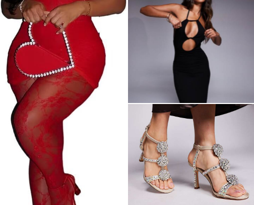 Dresses,Skirts and shoes for classy nights, dates, partys🔥🥂 cover photo collage