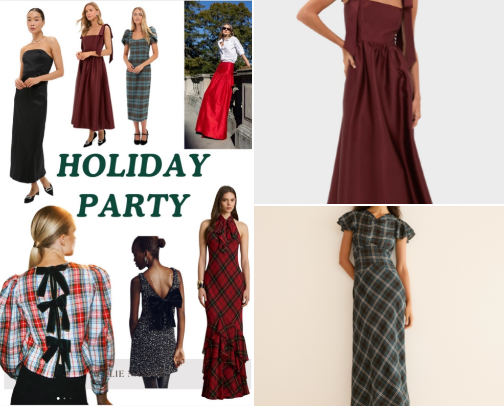 Chic Classic Holiday Party Style cover photo collage