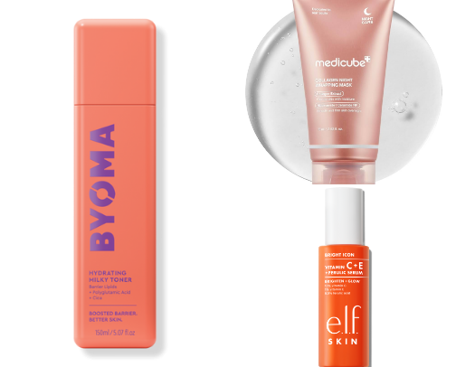 Skincare Favorites for Women 35+ cover photo collage