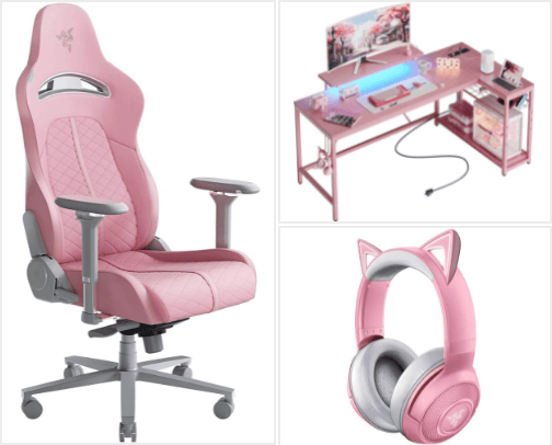 Ultimate Guide to Female Gaming Room Essentials cover photo collage