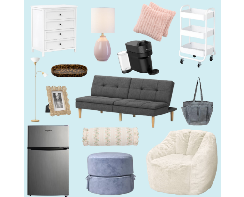 Ultimate Dorm Room Shopping List: Furniture to Appliances cover photo collage