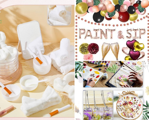 Girls Night Party Supplies cover photo collage
