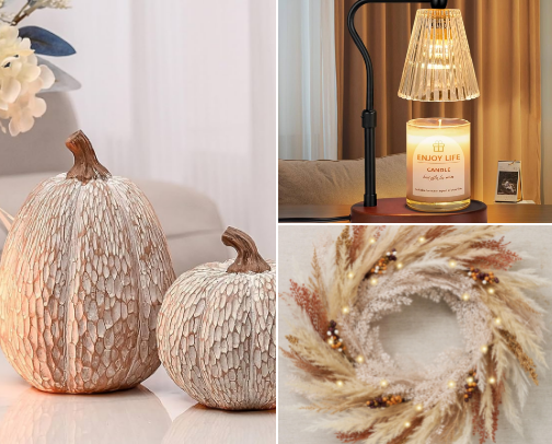 Fall Home Decor 🍂🐻🥧 cover photo collage