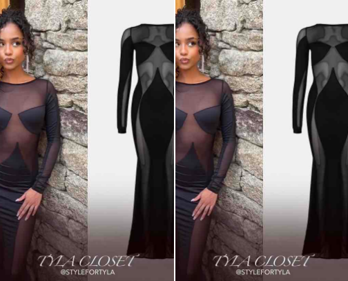 Tyla’s Outfit - TikTok, July 30th, 2023 🖤 cover photo collage