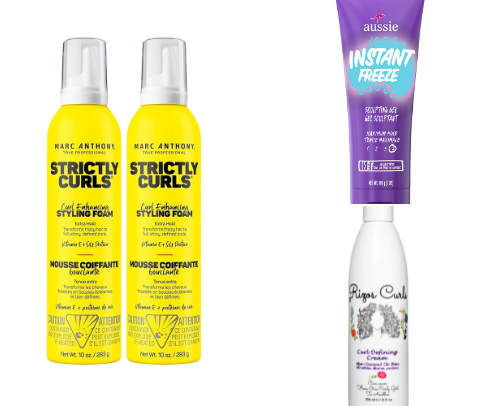 Curly Hair Products cover photo collage