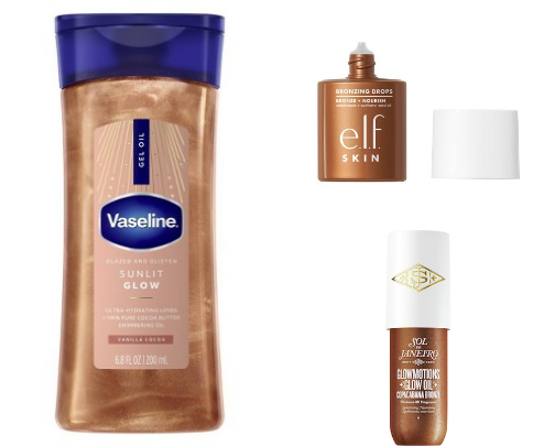 What You'll Find Me Using for Glowy Summer Skin ✨ cover photo collage