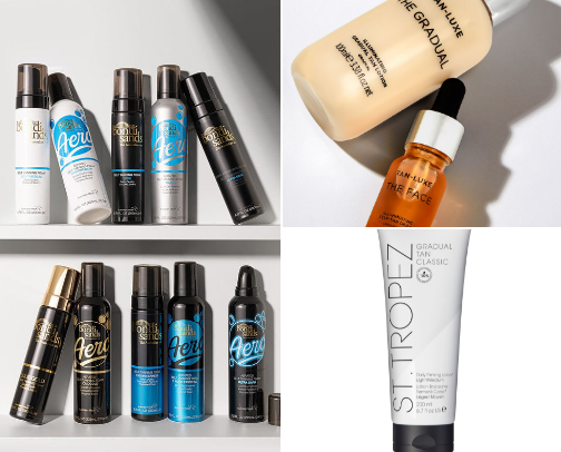Best Self Tanner cover photo collage