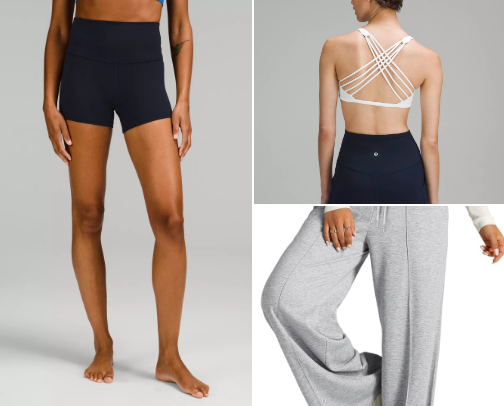 Workout clothes cover photo collage