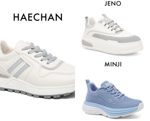 Sepatu olahraga wanita cover photo collage