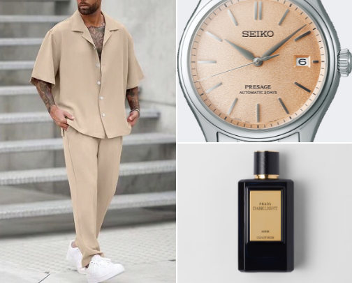 Men’s fashion and accessories. cover photo collage