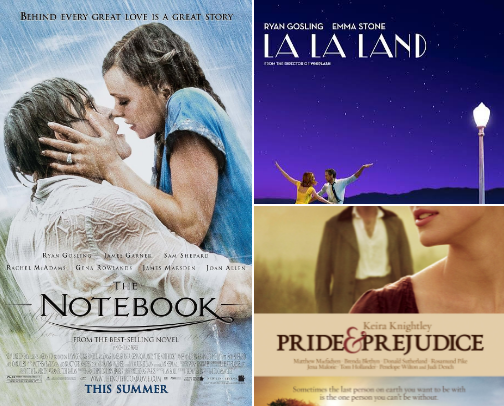 romance movies top 10 cover photo collage