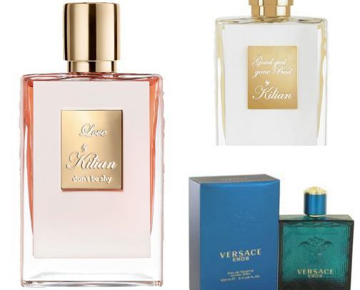 Fragrance and body care cover photo collage