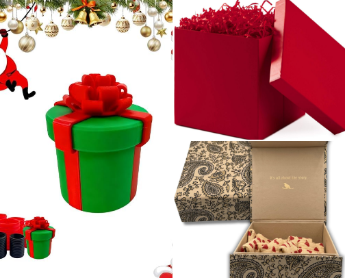 All the Trimmings, Gift Wrapping Essentials. cover photo collage