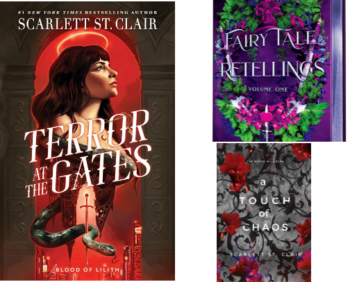 Scarlett St. Clair Books cover photo collage
