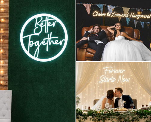 Best Wedding Neon Sign Guides for Couples and Organizers cover photo collage