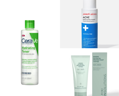 Skincare must haves for an oily girly 🩷 cover photo collage