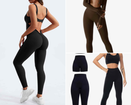 Gym/sportswear for women cover photo collage