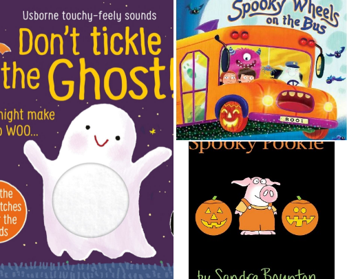Halloween books for toddlers/young readers cover photo collage