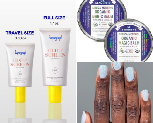 Beauty items for lazies cover photo collage
