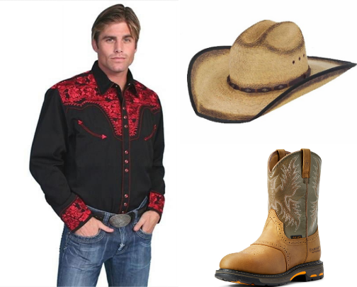 Men's Western Clothin' 'n Cowboy Duds cover photo collage