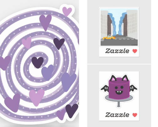 Vinyl Stickers 💜 cover photo collage