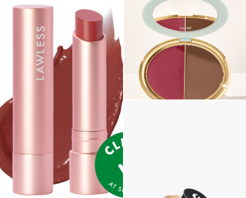 Makeup Bag Essentials for School cover photo collage