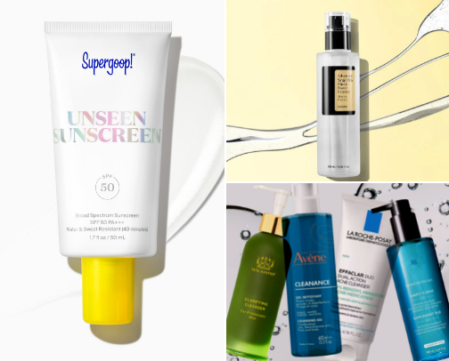 Skincare for Acne Prone Skin🫧 cover photo collage