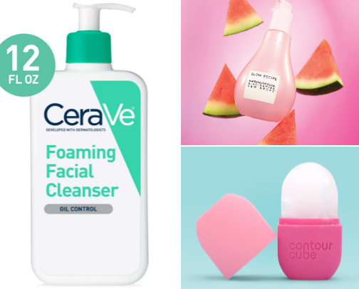 Skin care cover photo collage