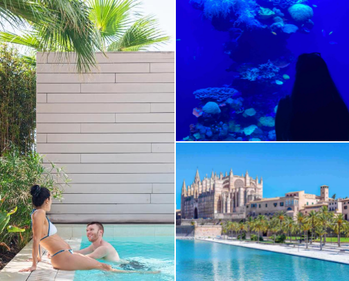 My Majorca vacation - blend of beautiful beaches, outstanding architecture and stunning landscapes ✨ cover photo collage