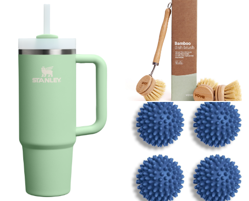 Sustainable products that save you bucks! cover photo collage