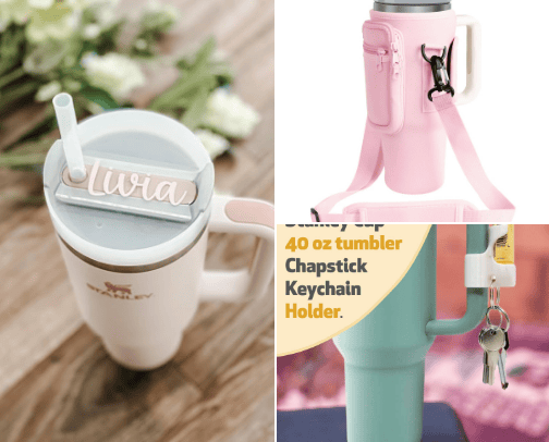 💕Accessories for your favorite Cup or tumbler 👌 cover photo collage