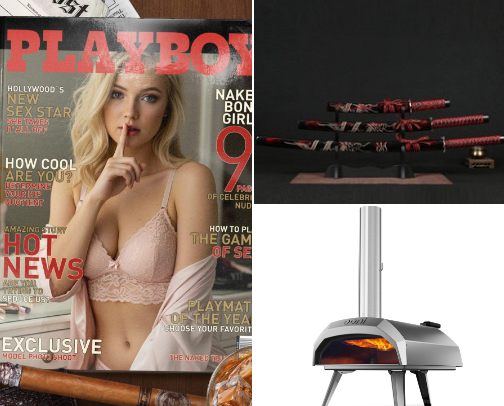 Christmas gifts for him. He Won’t Complain This Year cover photo collage