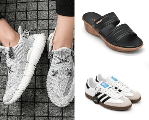 Shoes cover photo collage