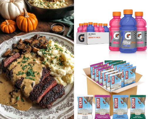 Food and drinks in bulk cheap cover photo collage